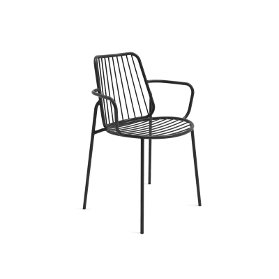 Billa Outdoor Armchair, Black - Gessato Design Store