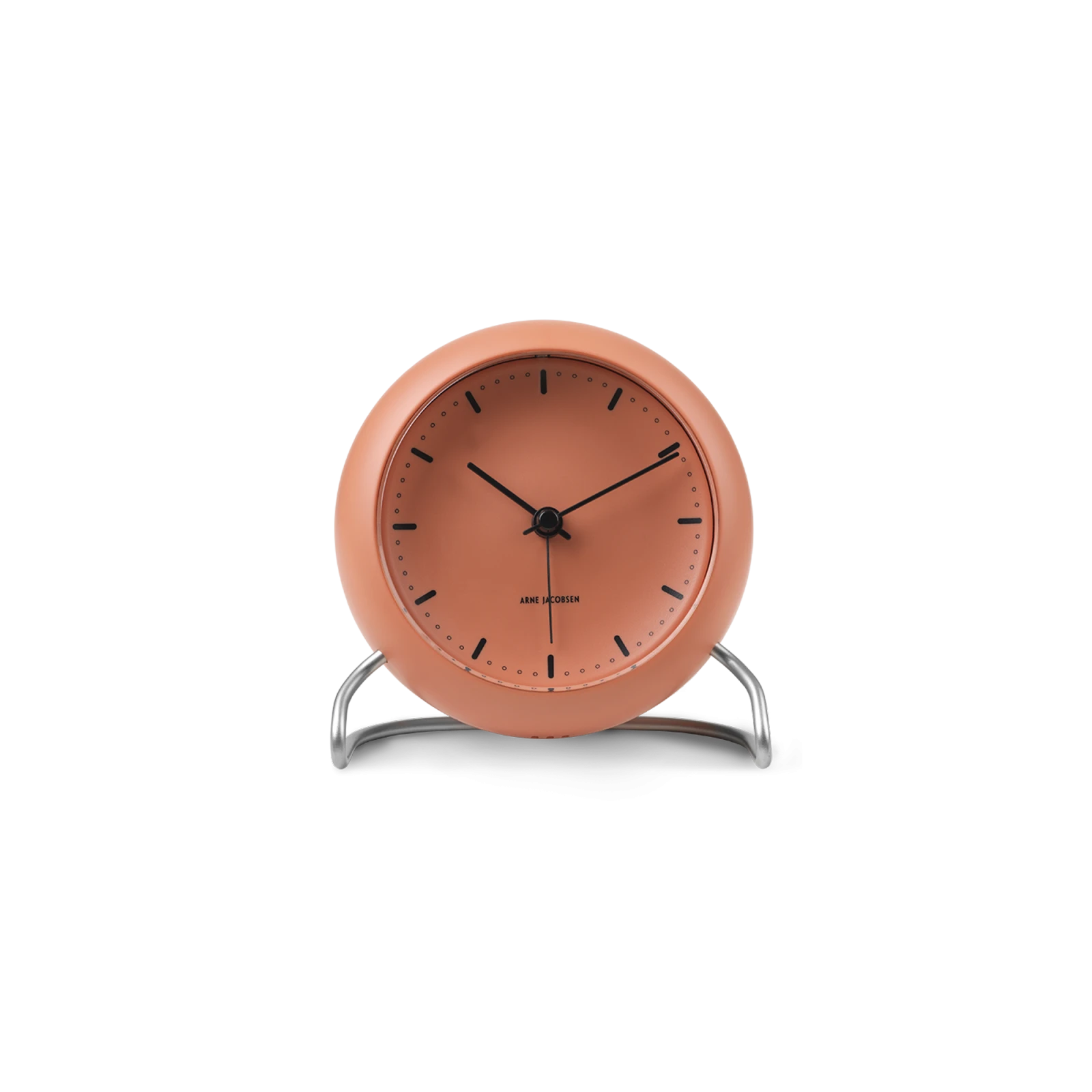 Arne Jacobsen City Hall Alarm Clock, Pale Orange - Gessato Design Store