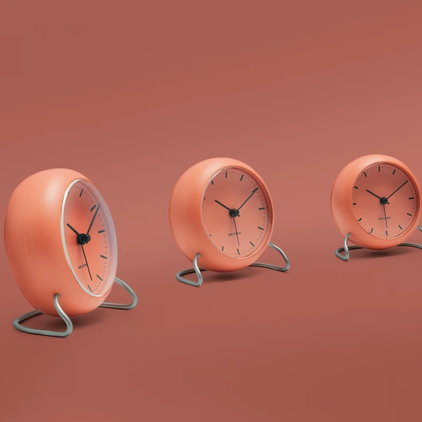 Arne Jacobsen - Arne Jacobsen City Hall Alarm Clock, Pale Orange