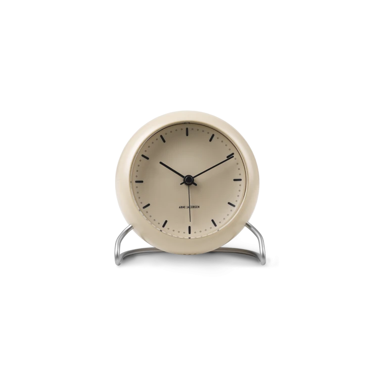 Arne Jacobsen City Hall Alarm Clock, Sandy Beige