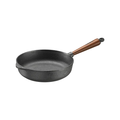 Cast Iron Deep Frying Pan - 9.8" - Gessato Design Store