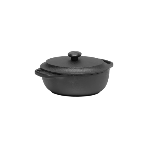 Cast Iron Oval Casserole with Lid, 2L - Gessato Design Store