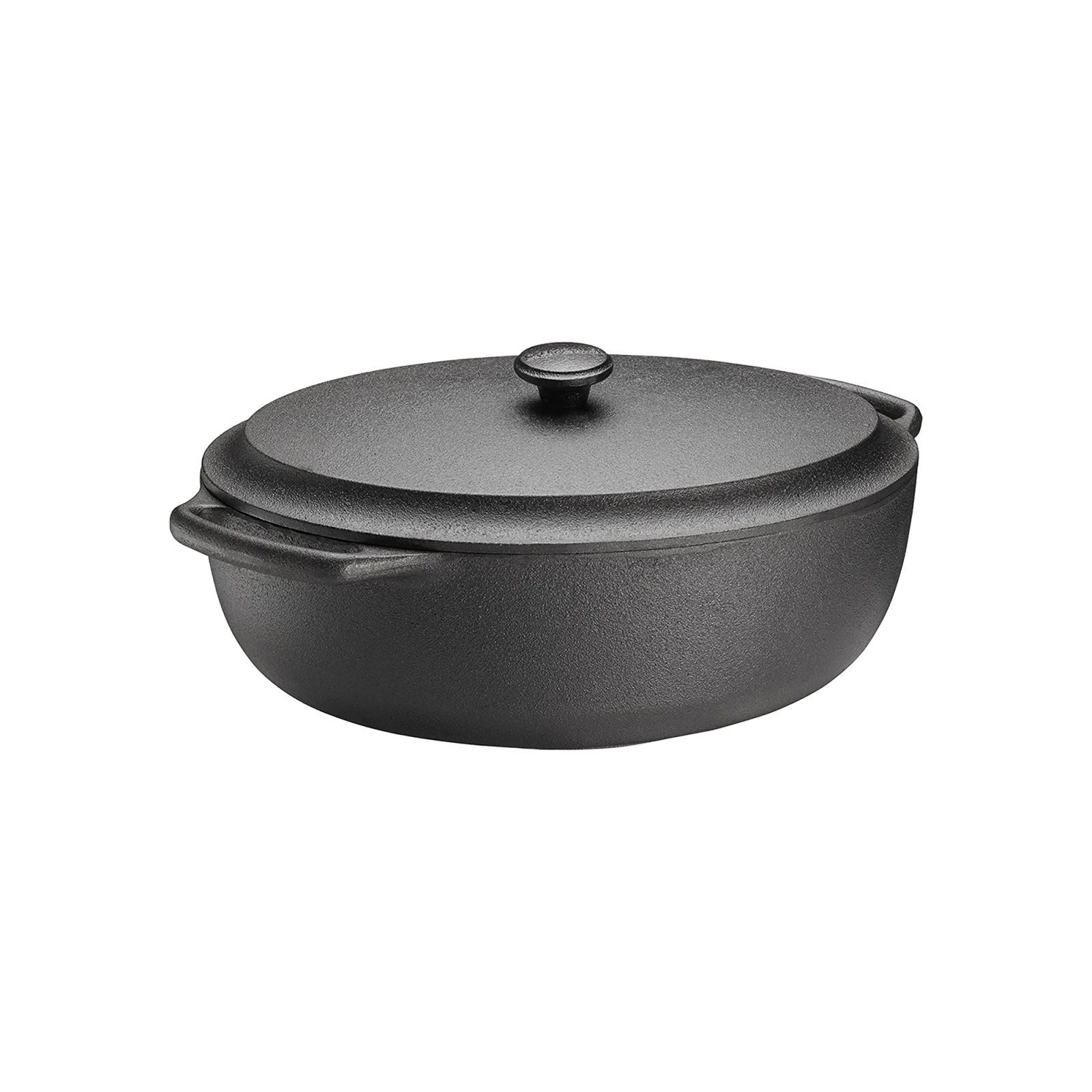 Cast Iron Oval Casserole with Lid, 4L - Gessato Design Store