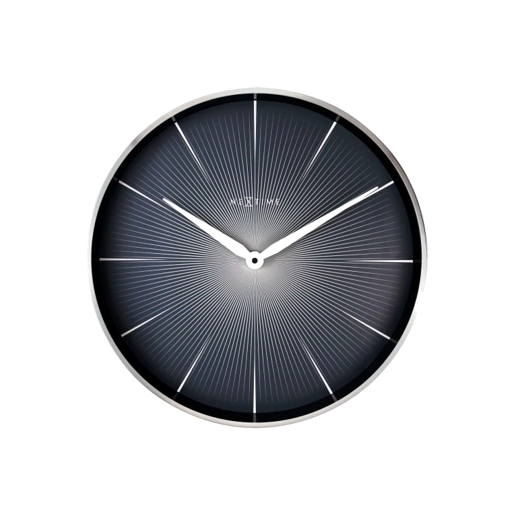 2 Seconds- Wall Clock, Black - Gessato Design Store