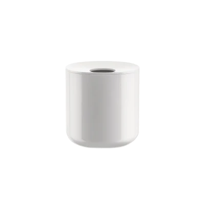 Birillo, White Plastic Tissue Box Holder - Gessato Design Store