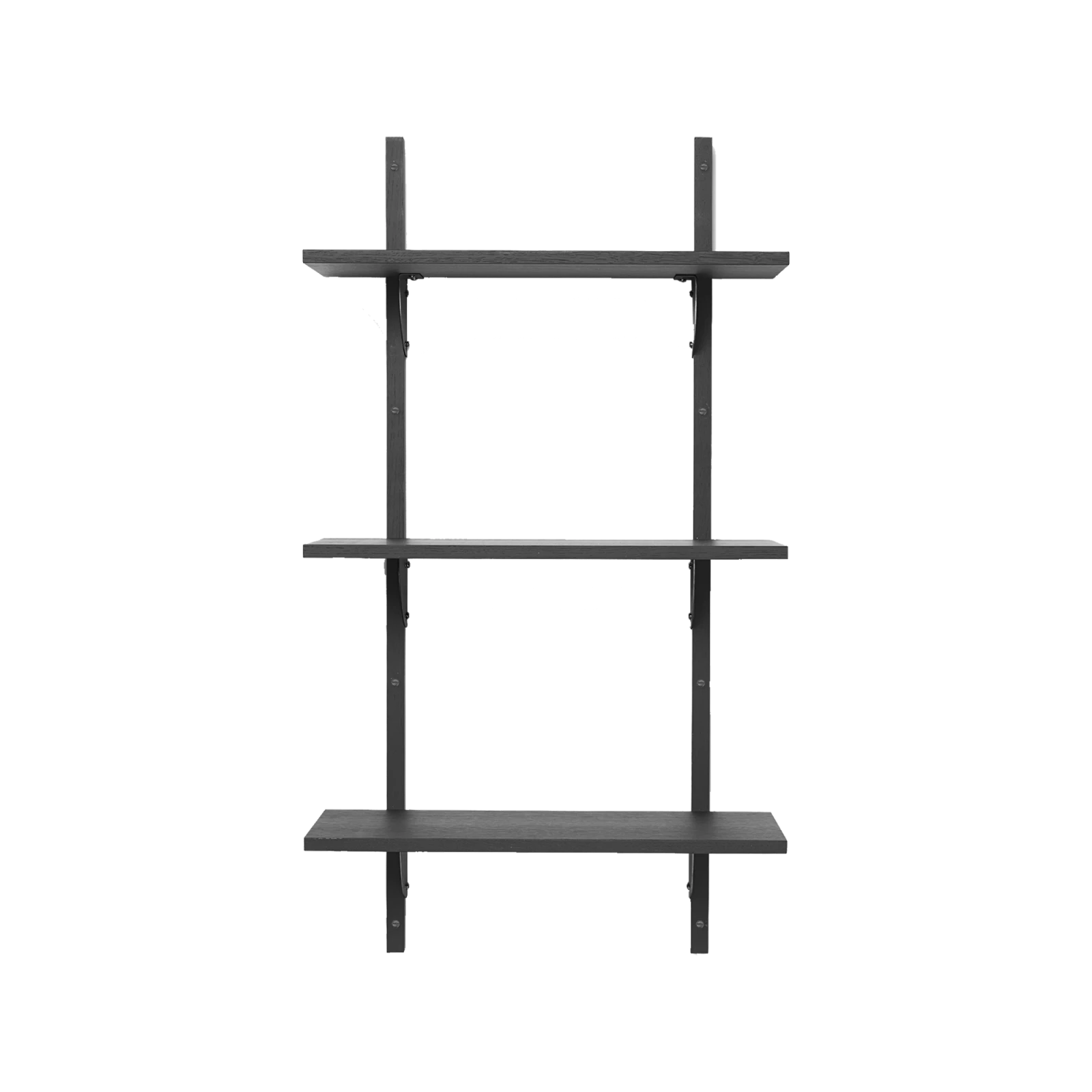 Ferm Living Sector Triple Narrow Black Ash, Black Brass - Gessato Design Store