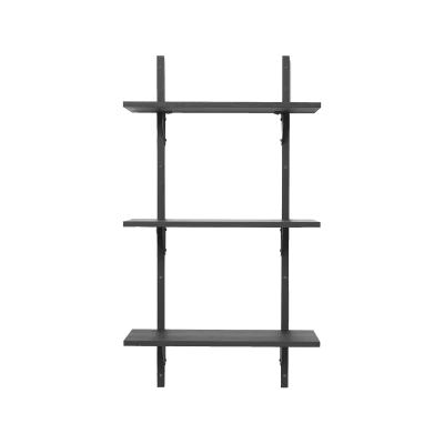 Ferm Living Sector Triple Narrow Black Ash, Black Brass - Gessato Design Store