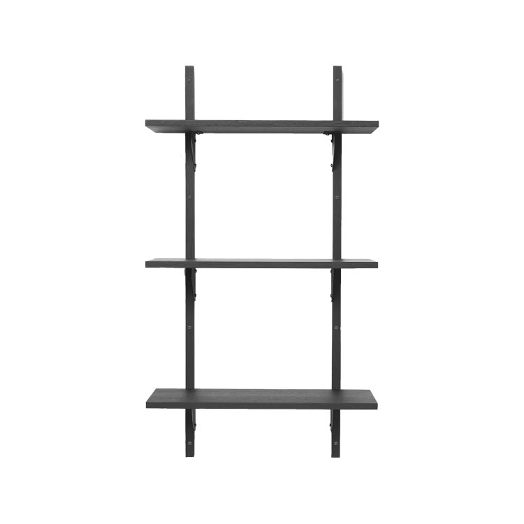 Sector Triple Narrow Black Ash, Black Brass