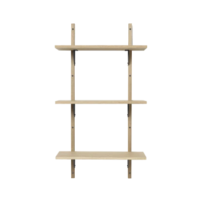 Ferm Living Sector Triple Narrow Oak Black Brass - Gessato Design Store