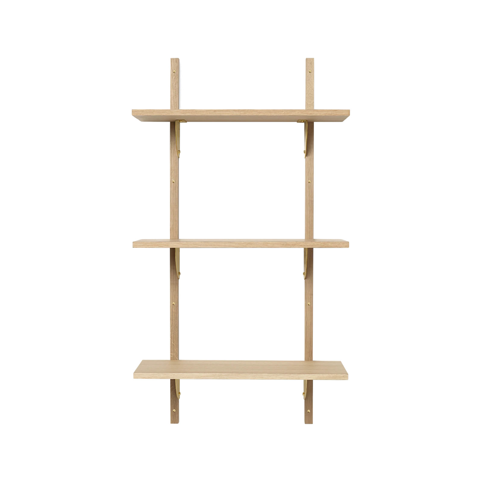 Ferm Living Sector Triple Narrow Oak Brass - Gessato Design Store