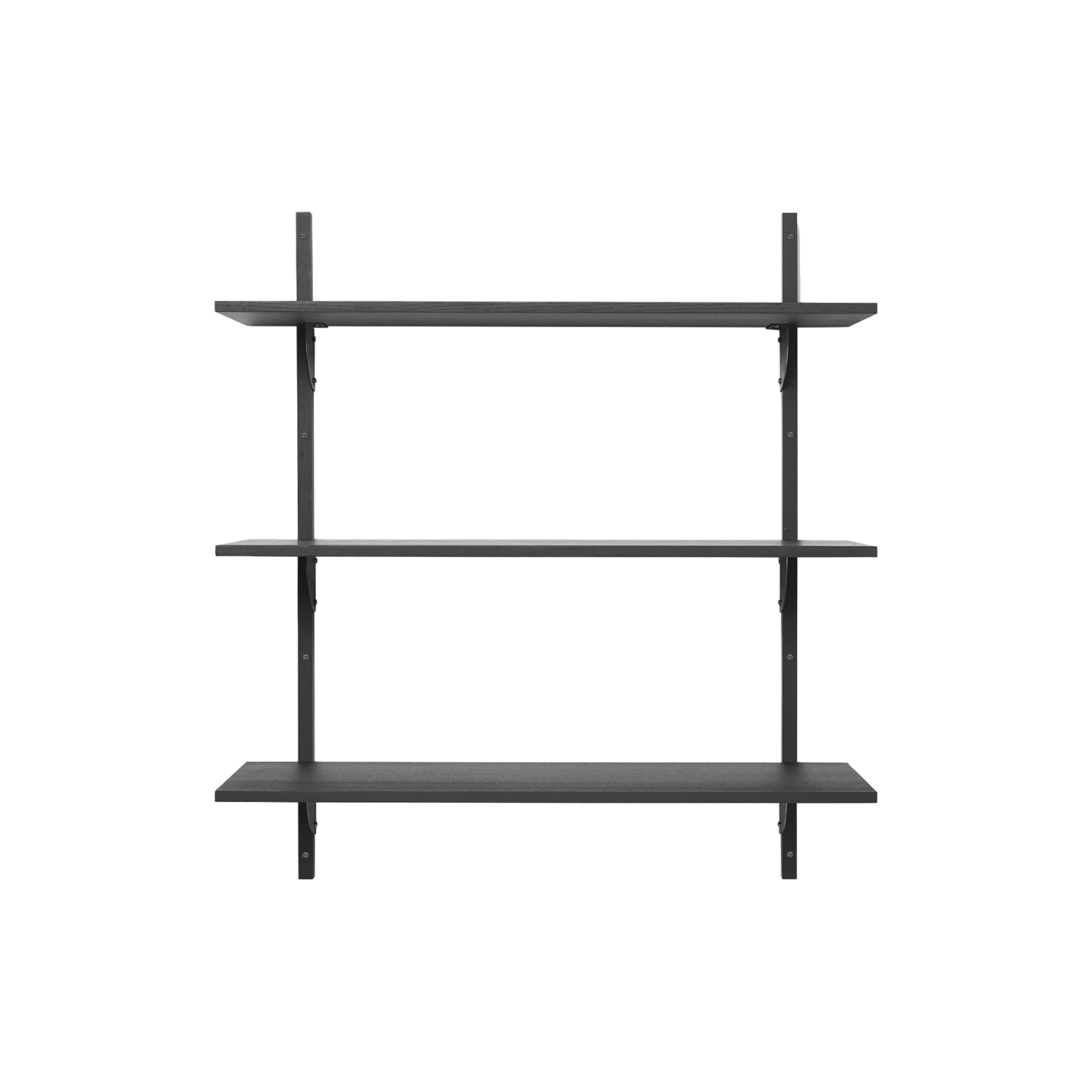 Sector Triple Wide Black Stained Ash - Gessato Design Store
