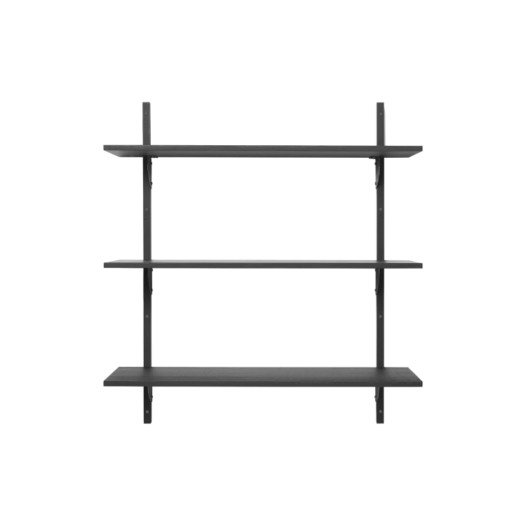 Sector Triple Wide Black Stained Ash