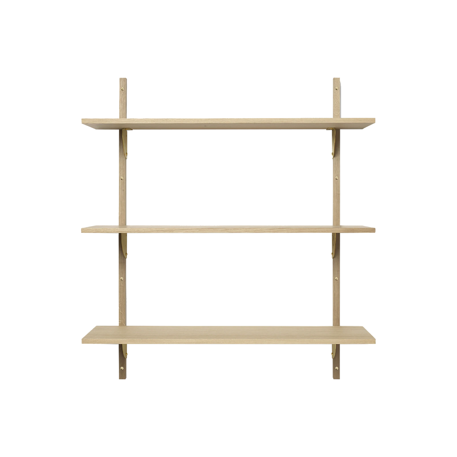 Ferm Living Sector Triple Wide Oak Brass - Gessato Design Store