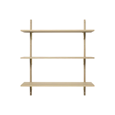 Ferm Living Sector Triple Wide Oak Brass - Gessato Design Store
