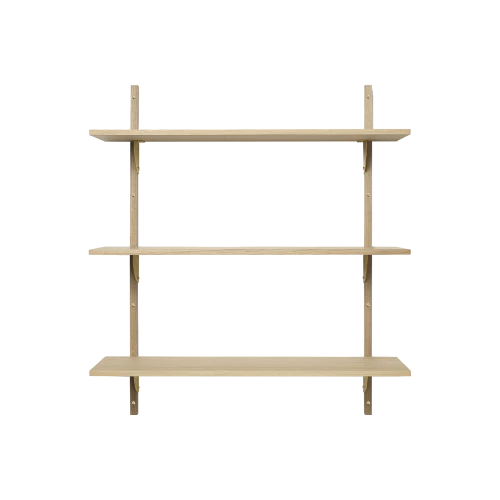 Ferm Living Sector Triple Wide Oak Brass - Gessato Design Store