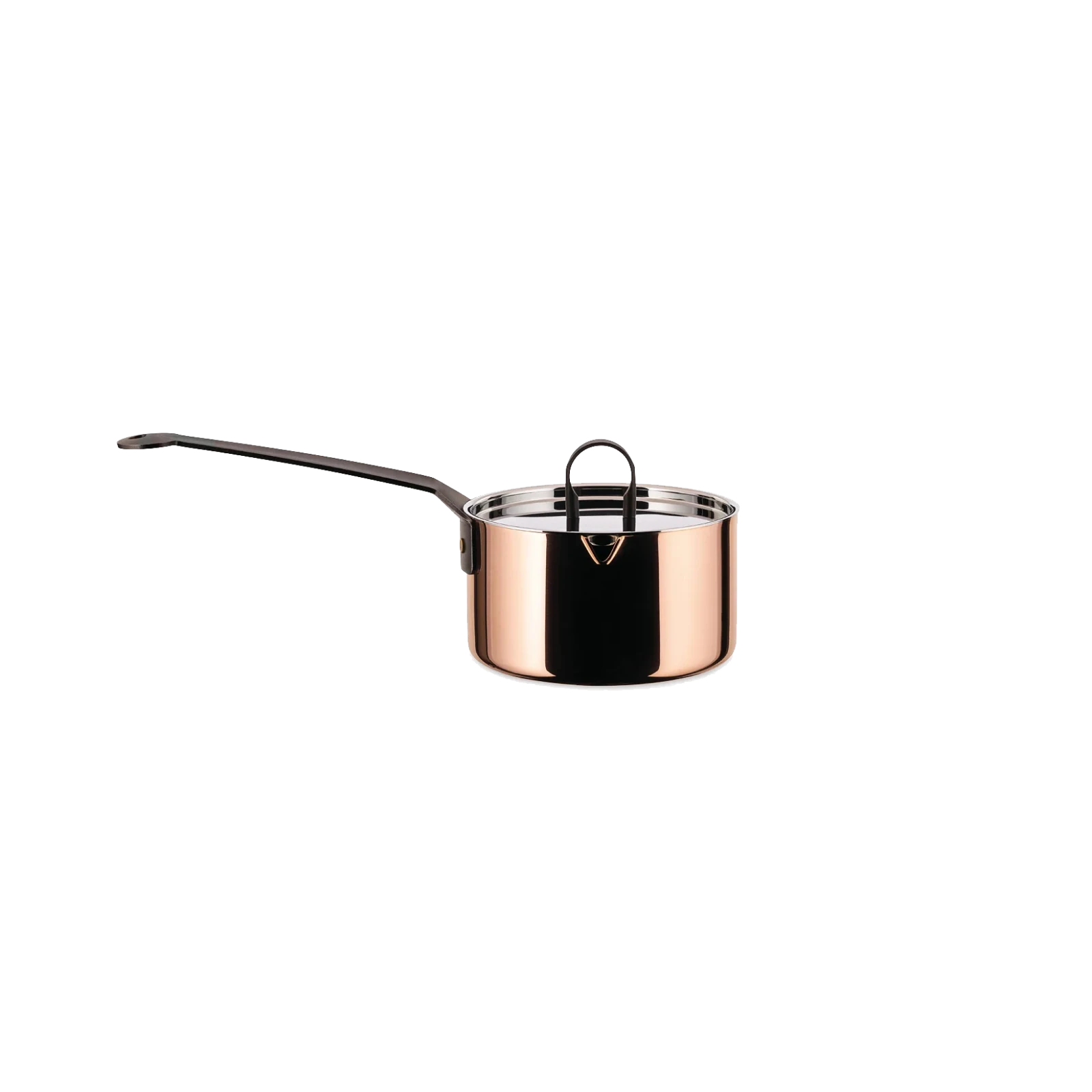 Saucepan With Lid, Copper - Gessato Design Store