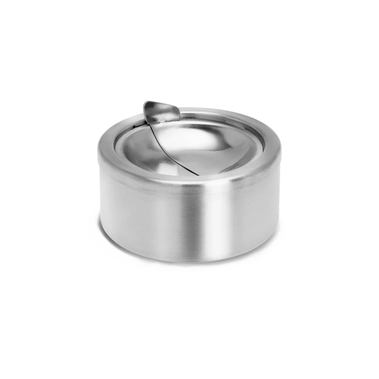 Stainless Steel Ashtray with Dump Lid - Gessato Design Store