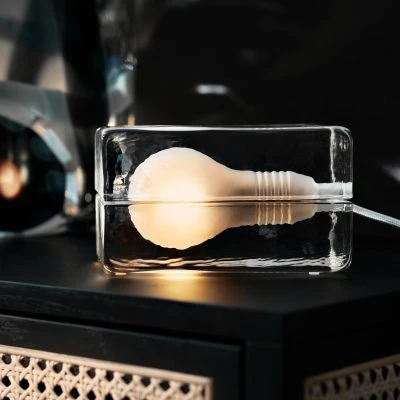 Glass Block Lamp - Gessato Design Store