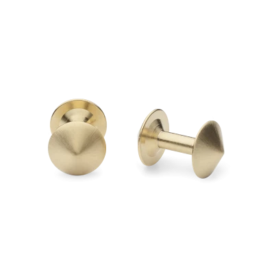 Icon Spike Cufflinks, Matte Gold - Gessato Design Store