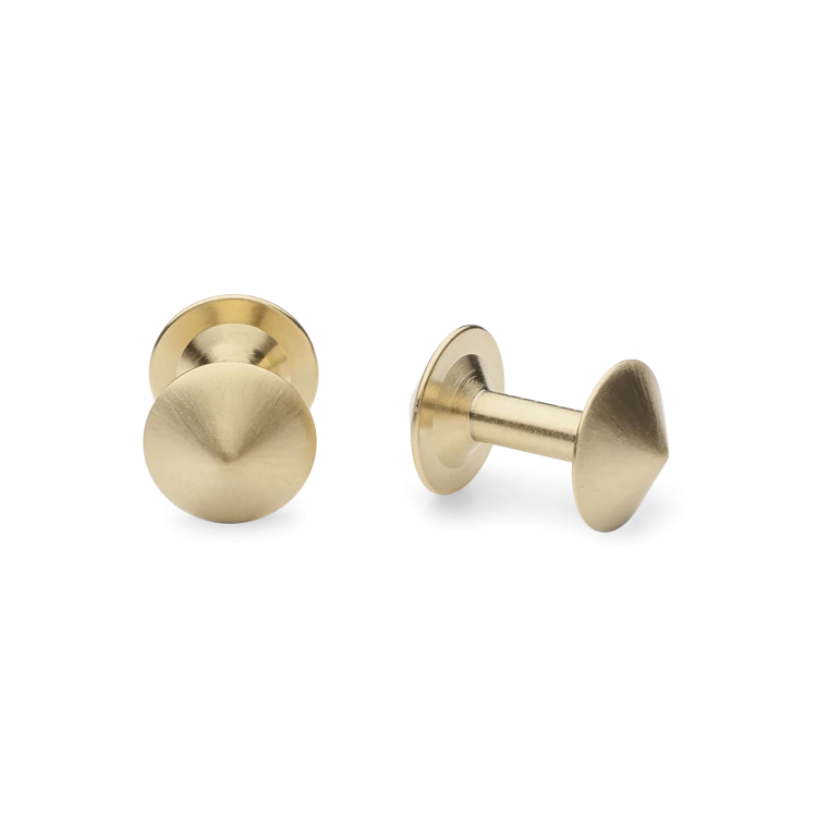 Icon Spike Cufflinks, Matte Gold - Gessato Design Store