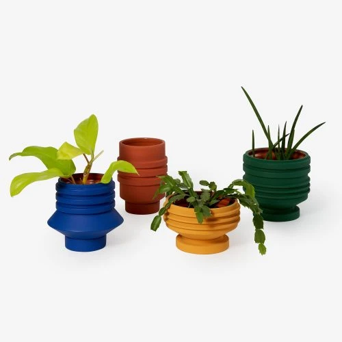 Strata Ceramic Planters - Gessato Design Store