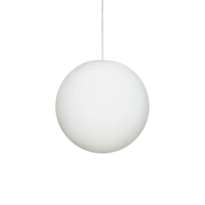 Luna White Globe Pendant Light - Gessato Design Store