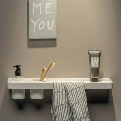 Brunt - Towel Holder + Toothbrush Holder - Gessato Design Store