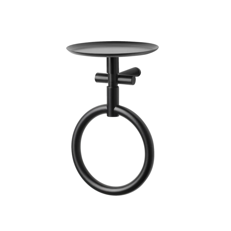 Buck – Ring Towel Holder + Round Shelf