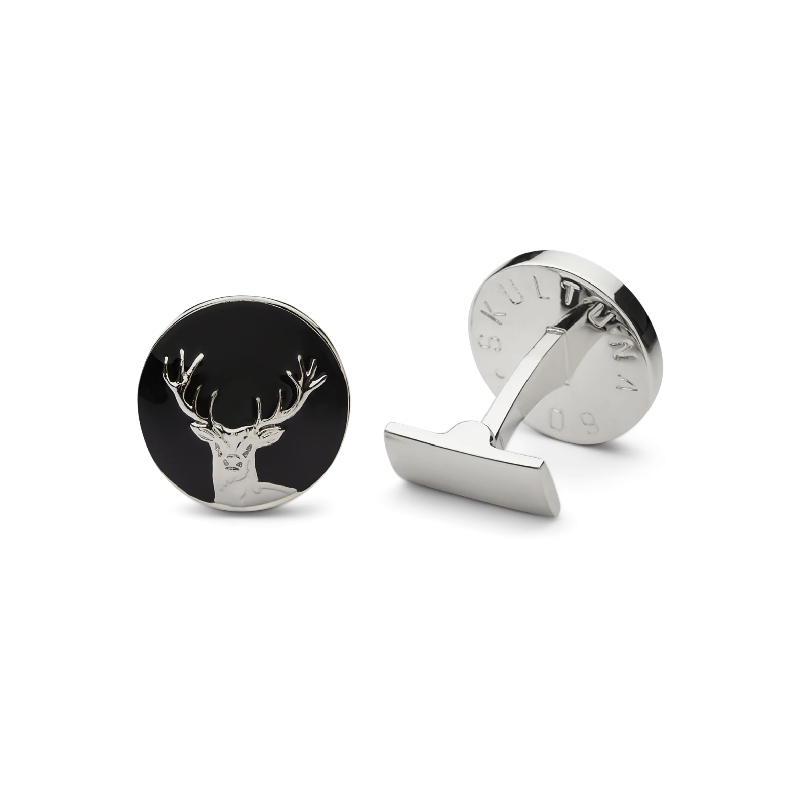 Hunter Cufflinks - Deer, Silver - Gessato Design Store