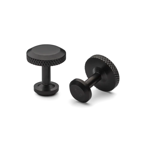 Icon Cufflinks Model 8 – Titanium Black - Gessato Design Store