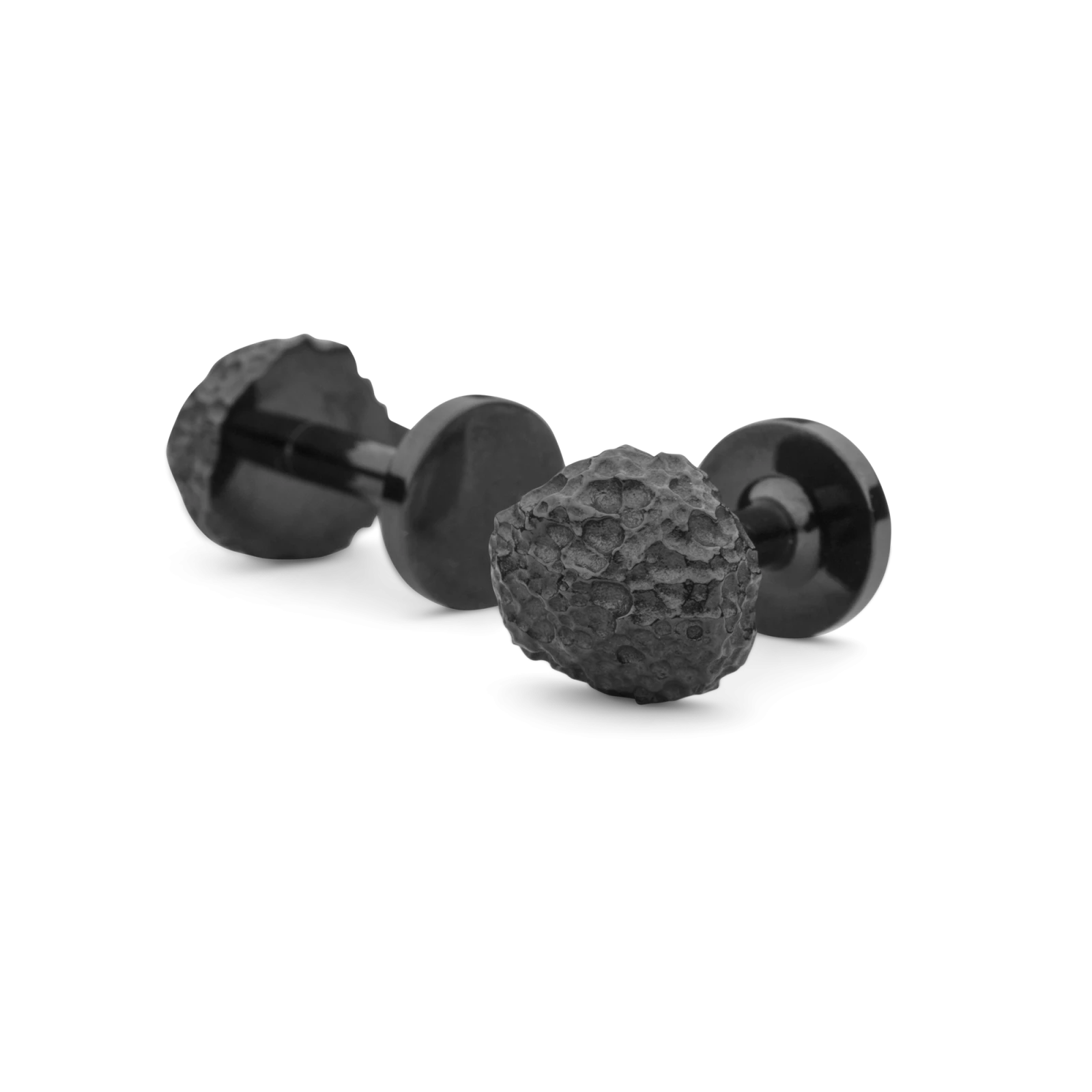 Cufflinks Opaque Objects - Titanium Black - Gessato Design Store