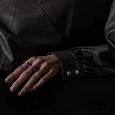 Opaque Objects Cufflinks - Silver - Gessato Design Store