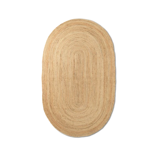Eternal Oval Jute Rug - Gessato Design Store