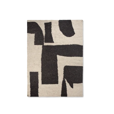 Piece Rug Off-white/Coffee - Gessato Design Store