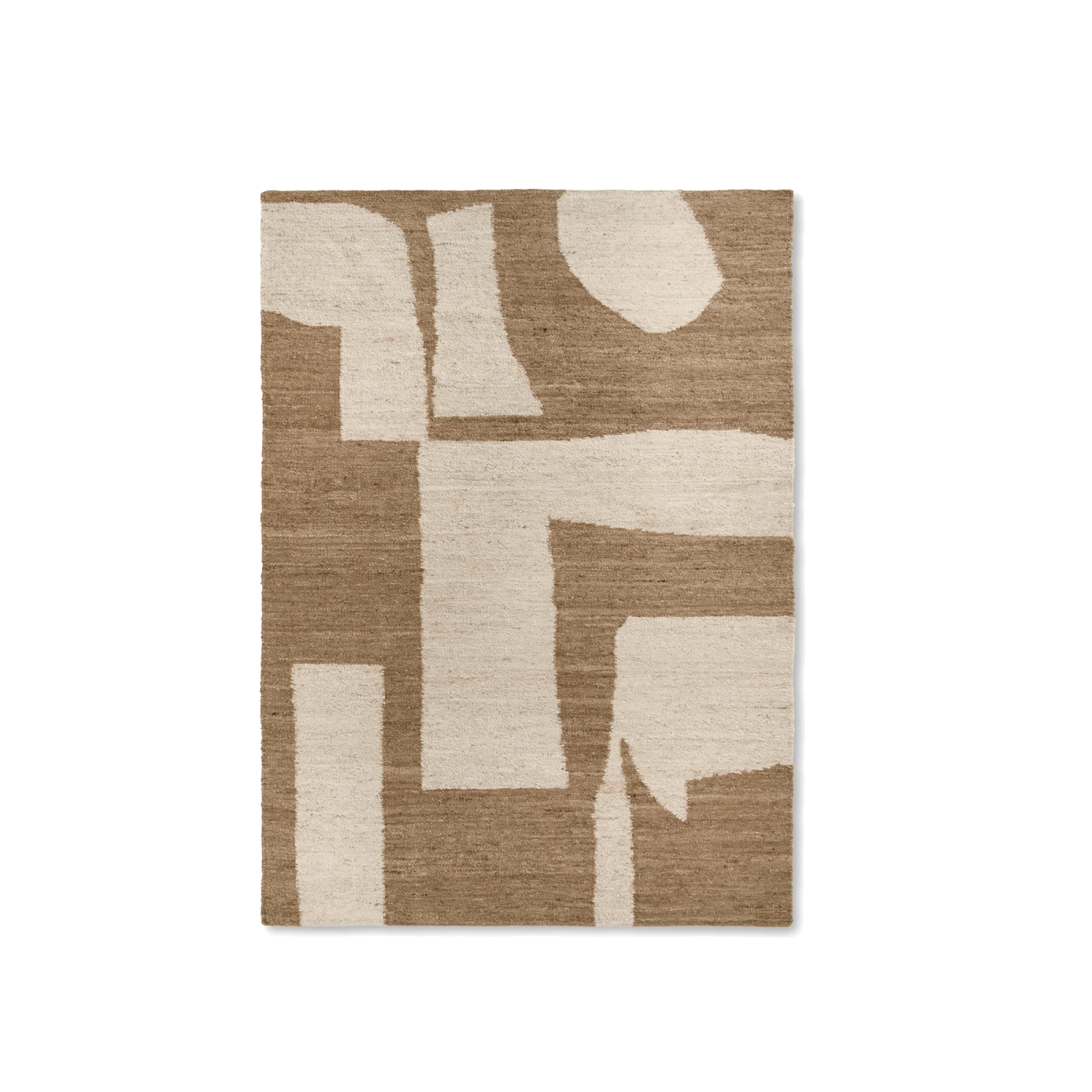Piece Rug Off-white/Toffee - Gessato Design Store