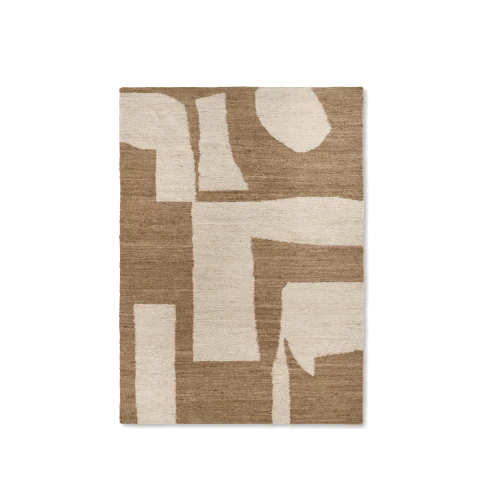 Piece Rug Off-white/Toffee - Gessato Design Store