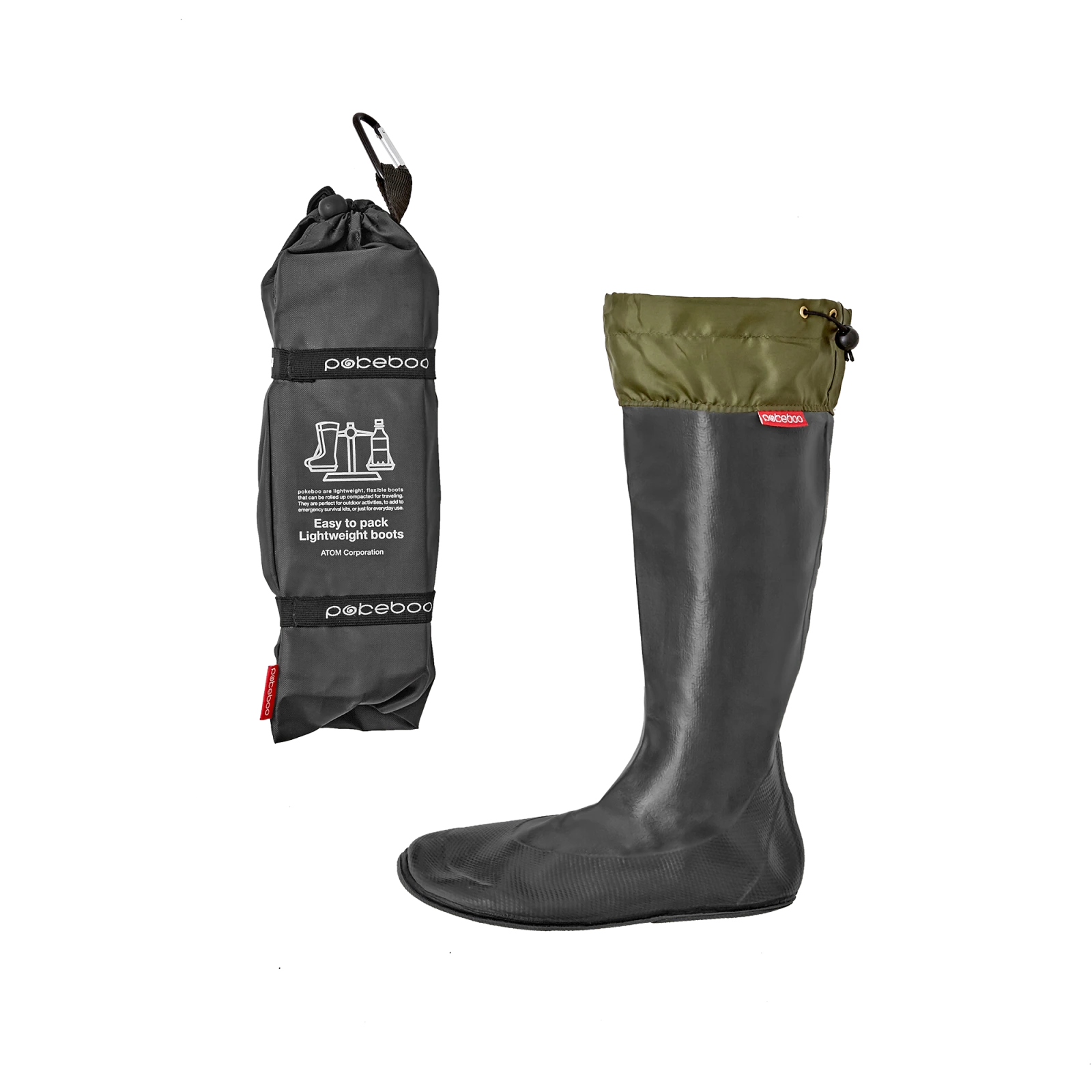 Pokeboo Rubber Rain Boots Black - Gessato Design Store