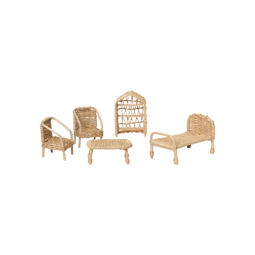 Rattan Doll House Furniture - Gessato Design Store