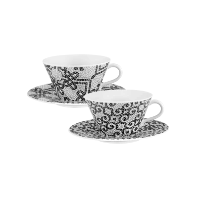 Calçada Portuguesa - Tea Cup and Saucer, Set of 2 - Gessato Design Store