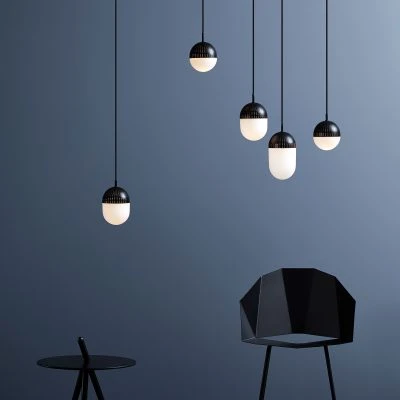 Dot Pendant Small Black - Gessato Design Store