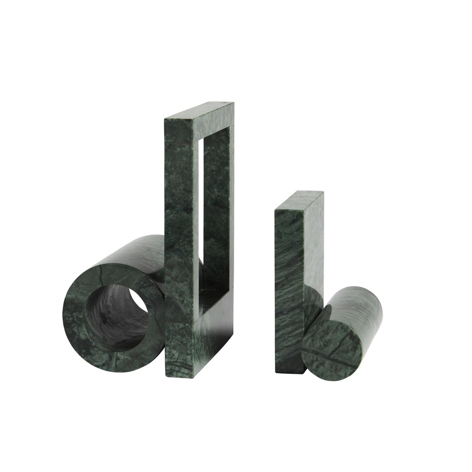 Green Marble Bookends - Gessato Design Store