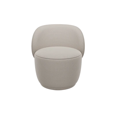Kuon Upholstered Swivel Chair - Gessato Design Store