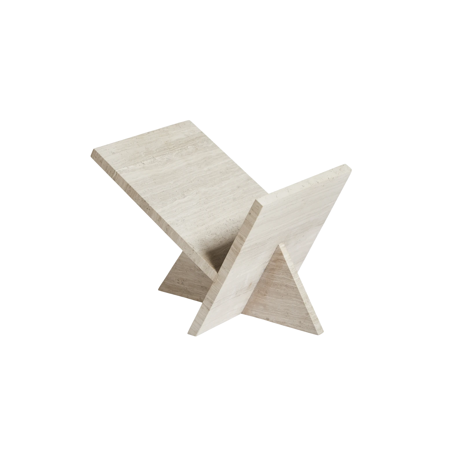 Mountain, Travertine Magazine Holder - Gessato Design Store