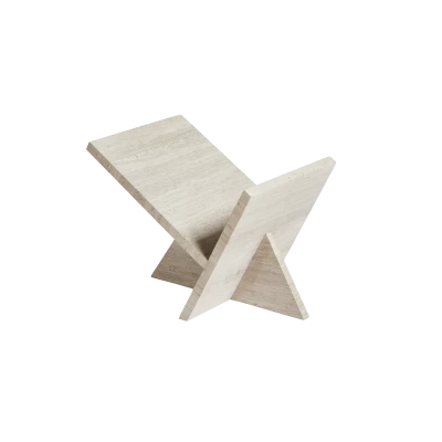 Mountain, Travertine Magazine Holder - Gessato Design Store