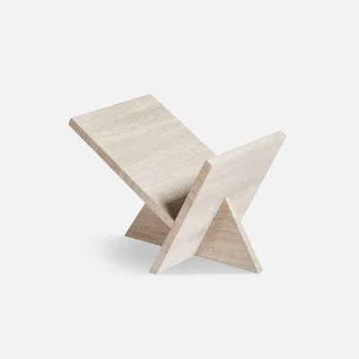 Mountain, Travertine Magazine Holder - Gessato Design Store