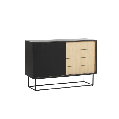 Virka Sideboard High Oak Black - Gessato Design Store