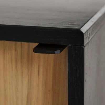 Virka Sideboard High Oak Black - Gessato Design Store
