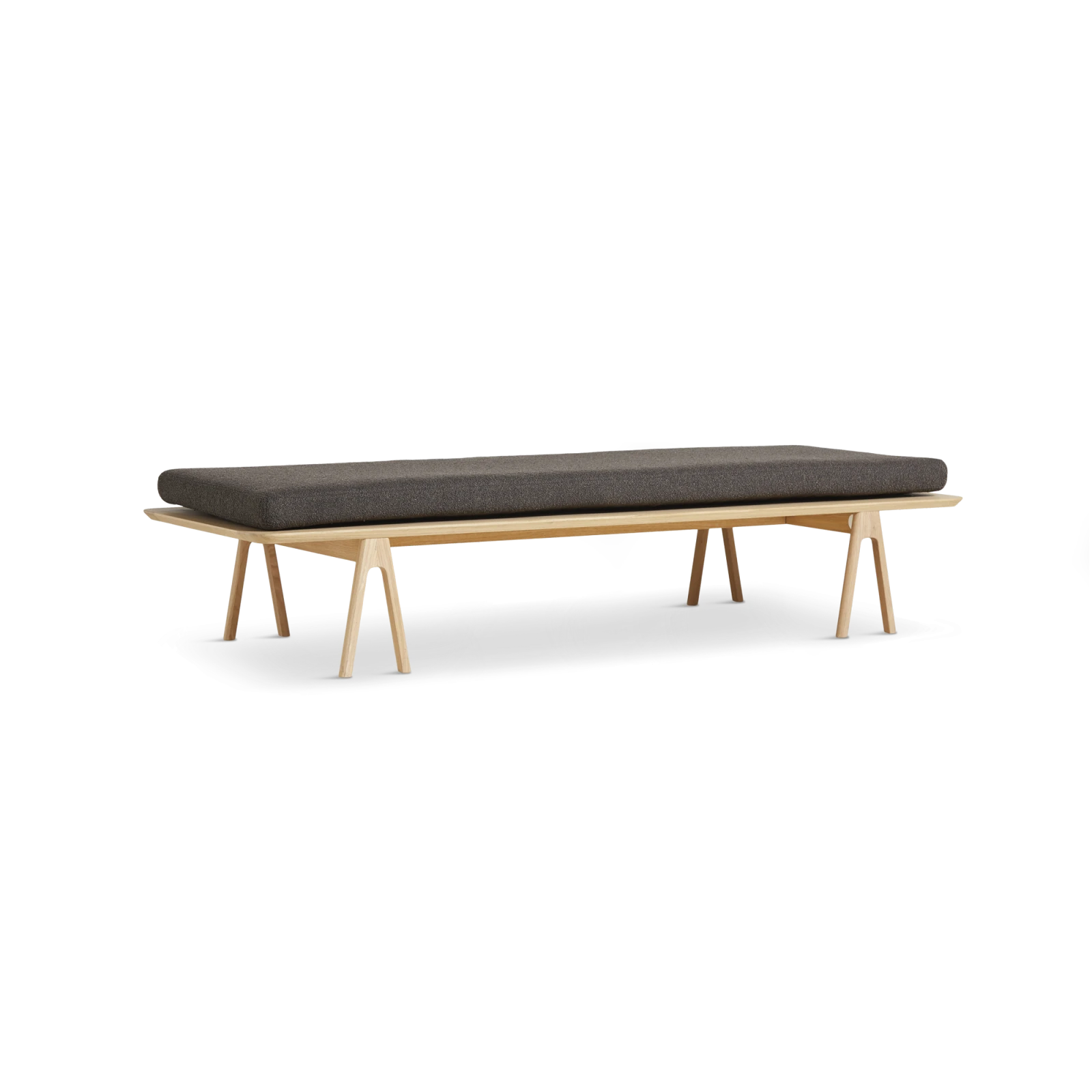 Level Daybed Dark Brown Bouclé/Oak - Gessato Design Store