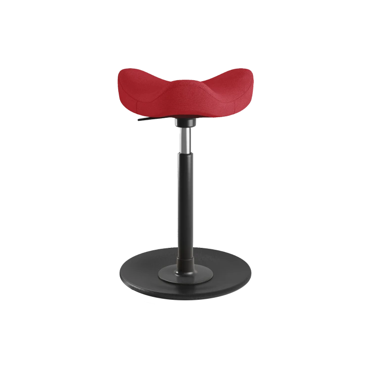 Move™ Sit-Stand Stool – Black / Red