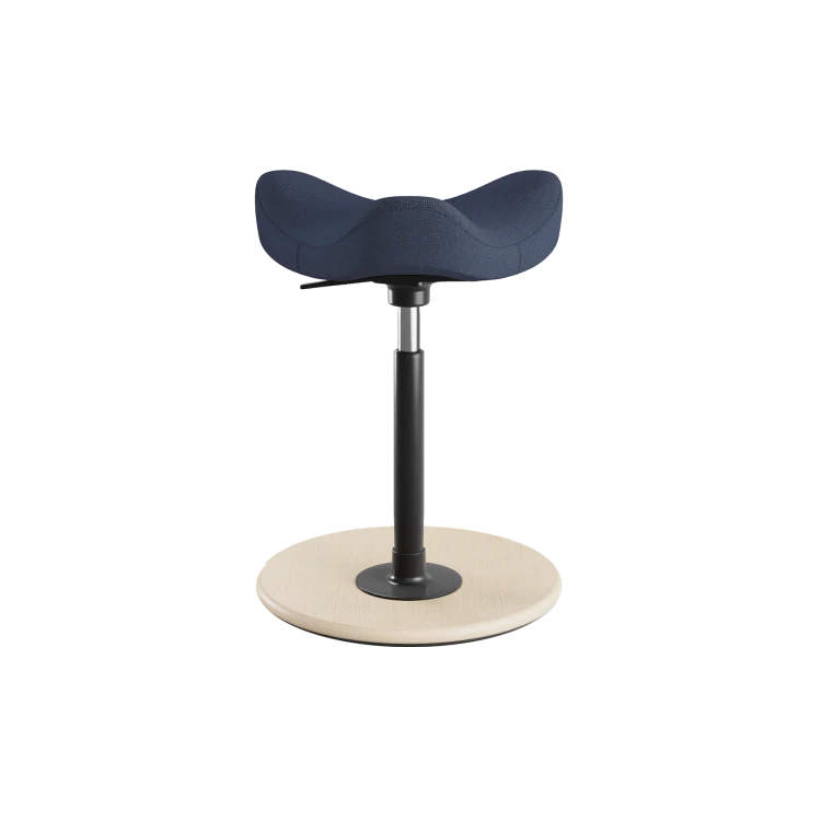 Move™ Sit-Stand Stool – Natural / Blue